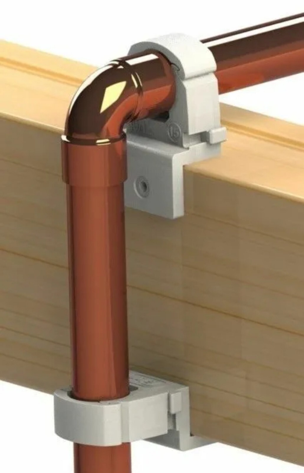 Talon Single Hinged Interlocking EZ Joist Pipe Clip 22mm - PACK OF 100