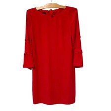 Talbots | Dress Knee Length Long Sleeve Hot Pink- Size 6 Petite