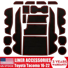 Liner Accessories For Toyota Tacoma 2016-2022 Cup, Console, Door Pocket Inserts