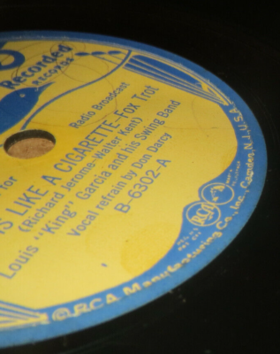 78RPM Bluebird Louis King Garcia - Love Like Cigarette / Great Love Again,  V+VV+