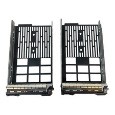 Lot of 2 Dell F238F 3.5" SAS HDD Disk Caddy Adapter For Dell PowerEdge