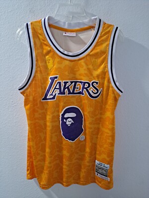 Bape X Mitchell & Ness Los Angeles Lakers Lebron James #23 Stitch