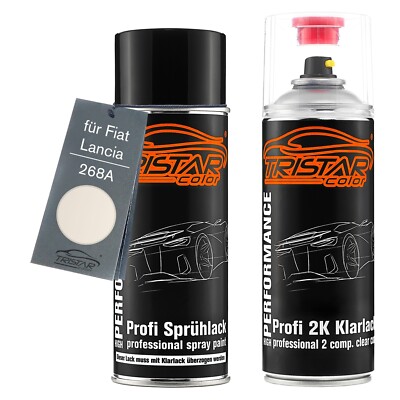 Autolack 2K Spraydosen Set für Fiat Lancia 268A Bianco Gara Snow White