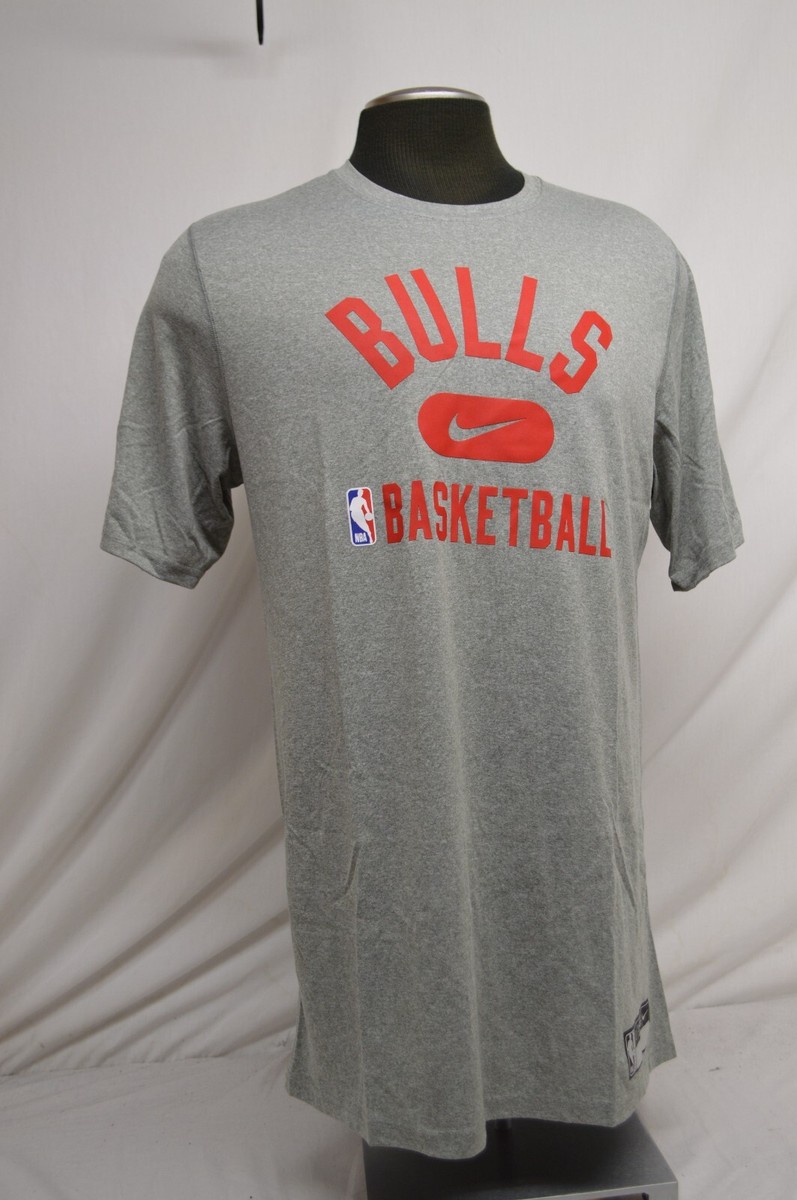 NEW NIKE Chicago Bulls NBA Team Issue Practice Short Sleeve