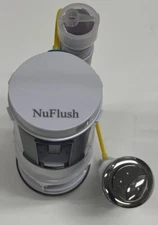 2.5 inch, Dual Flush Valve for One Piece Toilets with Cable & Button by NuFlush