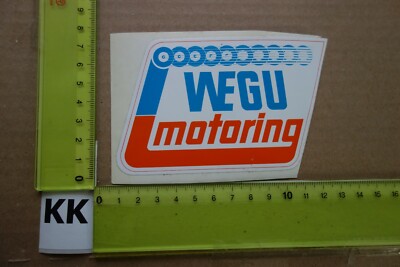 Alter Aufkleber Auto Werkstatt Zubehör WEGU MOTORING Werkstoffe