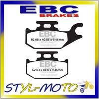 FA307TT BeläGe Sinter Hinten Ebc Cannondale 440 Moto 2002-2003