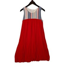 Porridge Anthropologie Small Southwestern Cream Orange Midi Tank Dress Stretch