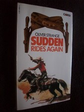 Sudden Rides Again Cowboy Western Book Oliver Strange 1977 VGC Vintage Paperback