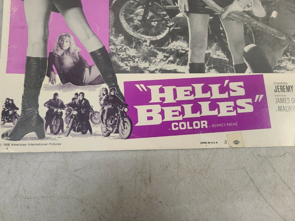 HELL’S BELLES 1968年 ポスター HELL'S BELLES original 1968 lobby card movie posterJOCELYN LANE