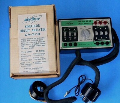 Vintage Anchor CA378 KINE-COLOR TV Circuit Analyzer for Color Television Service