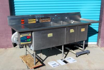 Unified Power Soak PS-100 Warewashing 3 Compartment SS 96