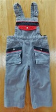 Vintage Toddler Boys POPSICLE Gray Corduroy Overalls Jumper Size 2