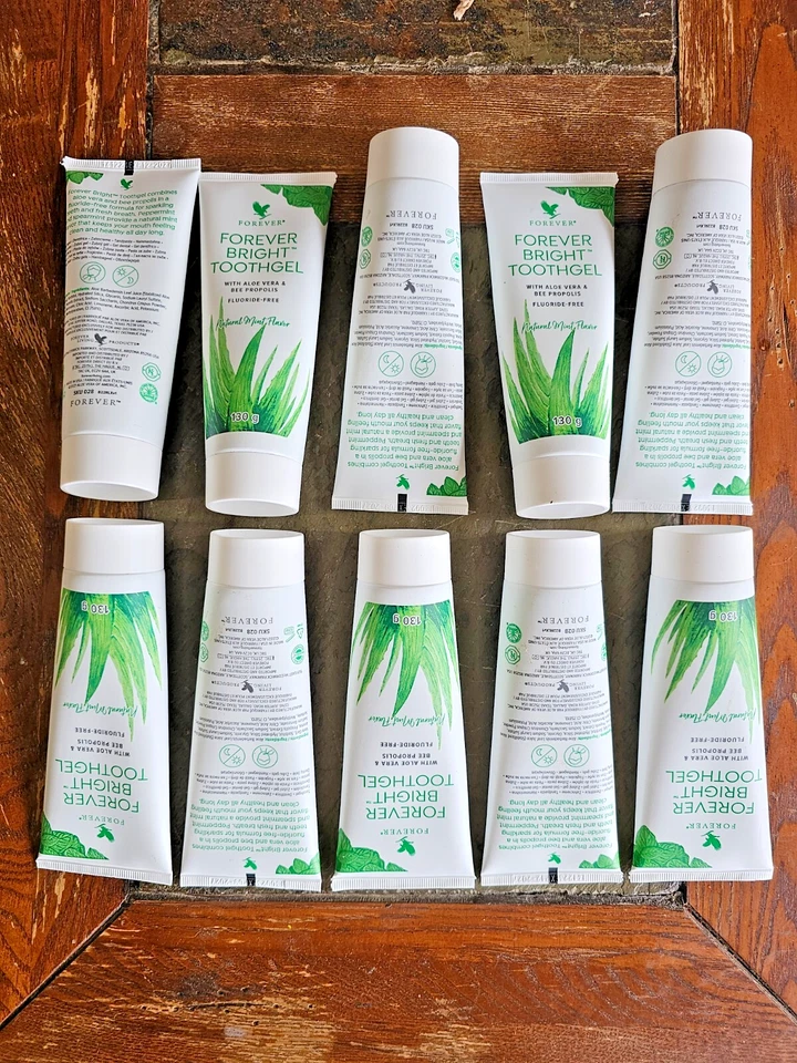 10 PACK Forever Bright Toothgel Fluoride Free 4.6 Oz Free Shipping - Image 2 of 4