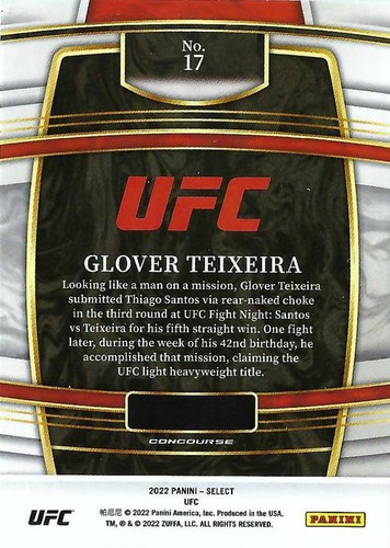 2022 Select UFC #1-300 Rookies (RC) & Veterans (Concourse, Premier, Octagonside) - Picture 40 of 316
