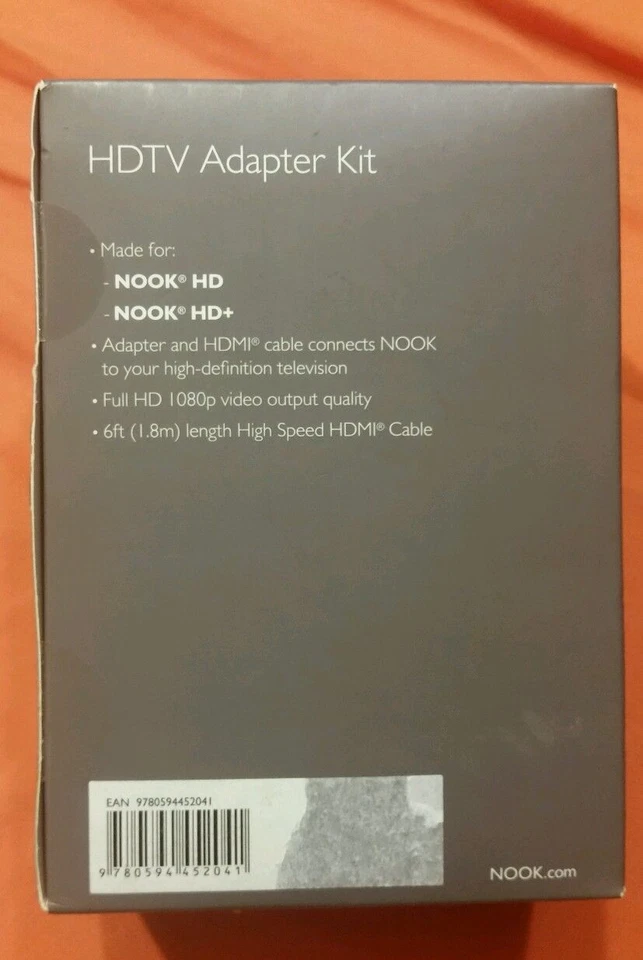 Barnes and Noble Nook HDTV адаптер набор для Nook HD и HD + новый - Изображение 2 из 2