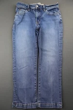 Vintage 2001 Women's Gap Jeans Boot Cut Capri Distressed Stretch Size 2 (27x22)