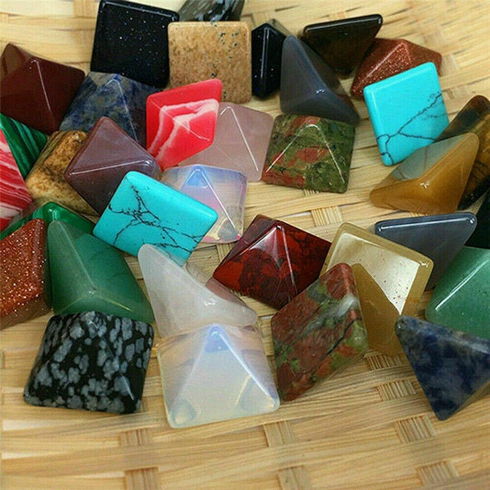 Set of 7 Healing Crystal Natural Gemstone Reiki Chakra Collection Stone ...