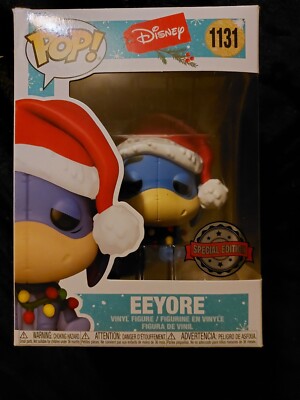 DISNEY EEYORE IN CHRISTMAS LIGHTS HOLIDAY FUNKO POP SELTEN GEWÖLBT