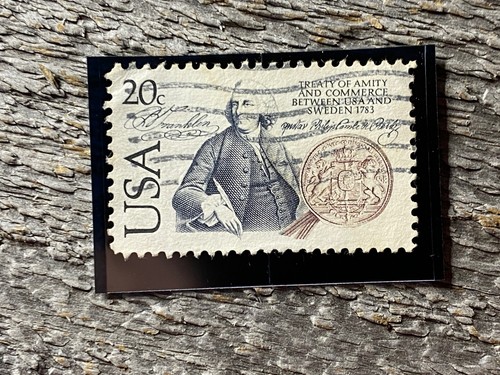 1983 20c Benjamin Franklin, Trattato di amicizia e commercio Scott 2036 USATO 3B