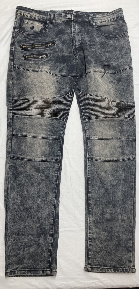 Vintage RocaWear Jeans StreetWear 90s 34x32 Slim Dark Blue