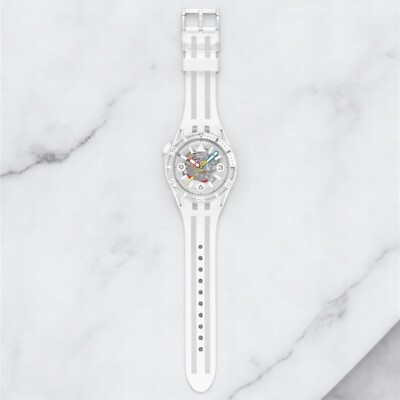 Swatch SCUBAQUA Collection AURELIA AURITA 44mm Quartz White