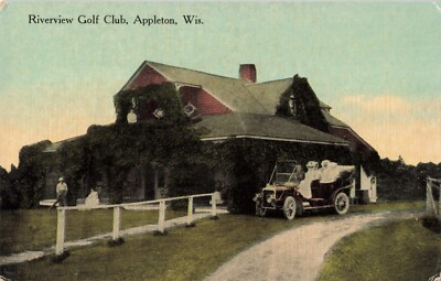 #ad Riverview Golf Club Appleton Wisconsin WI c1915 Postcard $3.71