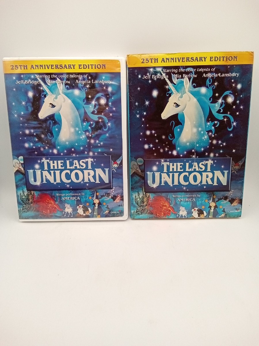 THE LAST UNICORN 25th Anniversary EDITION DVD w/Slipcover Used | eBay