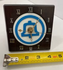 Vintage BellSouth Bell System Telephone Advertising Table Clock Watch Works