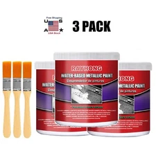 3× Car Anti-Rust Chassis Converter Water-Based Primer Metal Rust Remover Kit USA