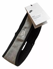 NIKE Club Fleece Headband 2.0 Gray and Black New