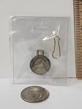 Vintage North American Hunting Club Medal Charm Zipper Pull - American Eagle NIP