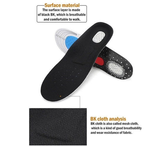 Men Insoles Gel Orthotic Sport/Running Insert Shoe Pad Arch Support Heel Cushion - Picture 3 of 25