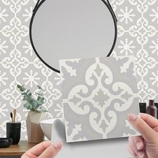 12PCS Decorative Tile Stickers for Wall Decor, 6X6inch Bathroom/Kitchen Wz-a03
