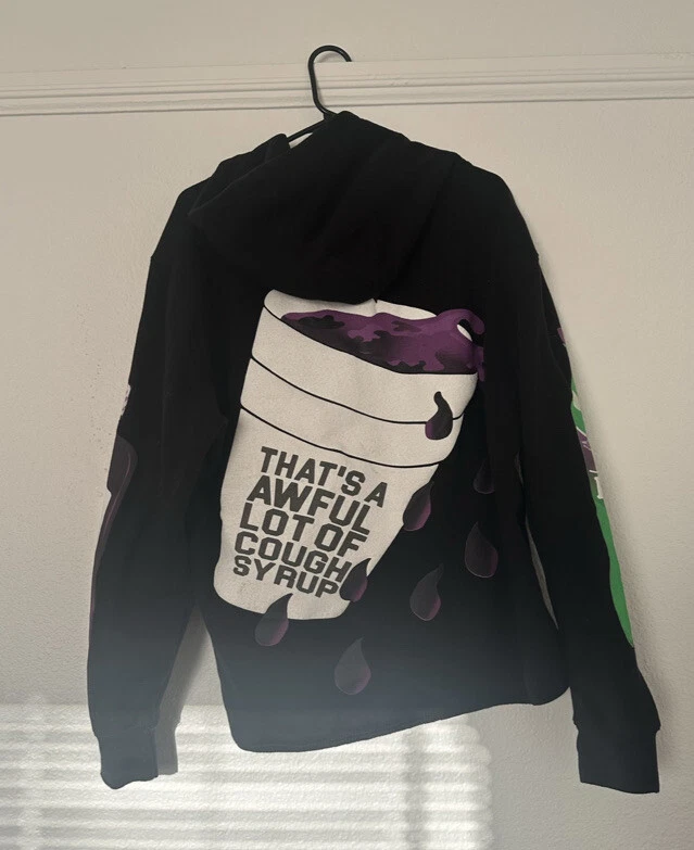 New Awful Lot of Cough Syrup Po Up Hoodie eBay