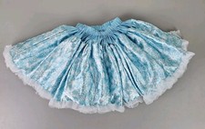 Disney Collection By Tutu Couture Elsa Skirt Girl's 4/5 Blue Frozen Snowflakes