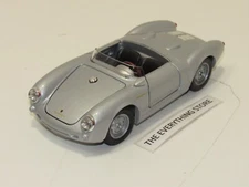 WELLY PORSCHE 550 SPYDER 1:24 METALLIC SILVER FREE SHIP USA