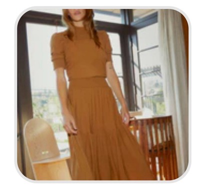 Nation Ltd Dress Fabiana In Cocoa Size Xs