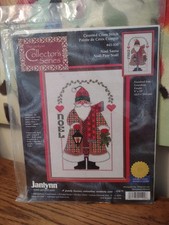 New Janlynn 9x13 Counted Cross Stitch Kit Santa Noel Christmas Collectors Series