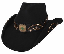 NEW Bullhide Hats 0444Bl Sheila Extra Large Black Cowboy Hat
