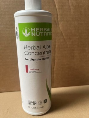 Herbalife Aloe Concentrate Cranberry Flavor 16 Fl Oz, For Digestive Health