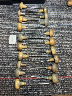 E.C. Muller Engraving Tools Line Gravers Lot Of 19.