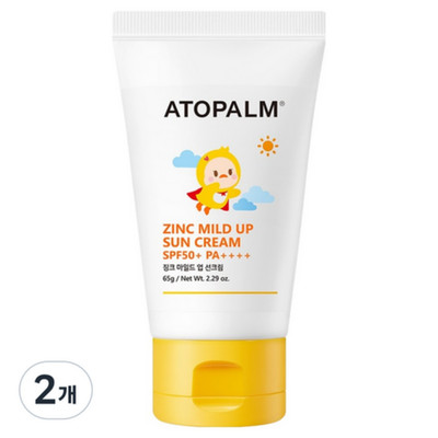 ATOPALM Zinc Mild Up Sun Cream 65g 2pcs SPF50+ PA++++ K-Beauty