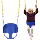Heavy-Duty Blue Swing Seat for Children | Coated Chains
