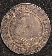 Henry VIII Groat Hammered 1485 -1509 S2337E Laker Bust Cleaned (T32)