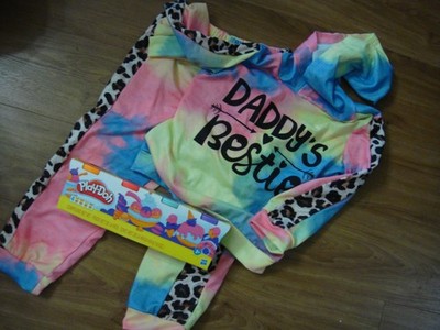 TRACK SUIT  (HOODIE & PANTS)~ 3T GIRLS ~ 'DADDY'S BEST FRIEND'  ~ BRAND NEW