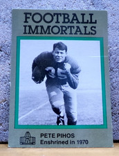 CLASSIC FOOTBALL IMMORTALS CARD HOF 1970 PETE PIHOS PHILADELPHIA EAGLES 1947-'55