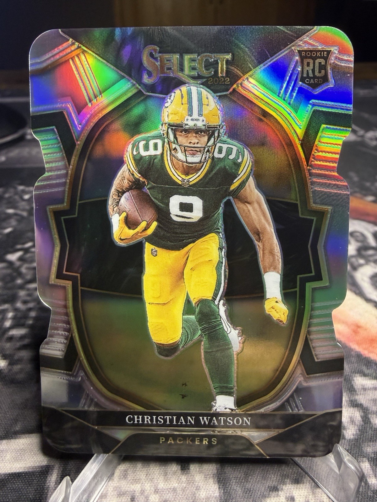 2022 Panini Select - Concourse Christian Watson #53 Silver Prizm Die-Cut (RC)