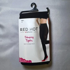 Red Hot by Spanx Shaping Panty Tights Very Black size 3