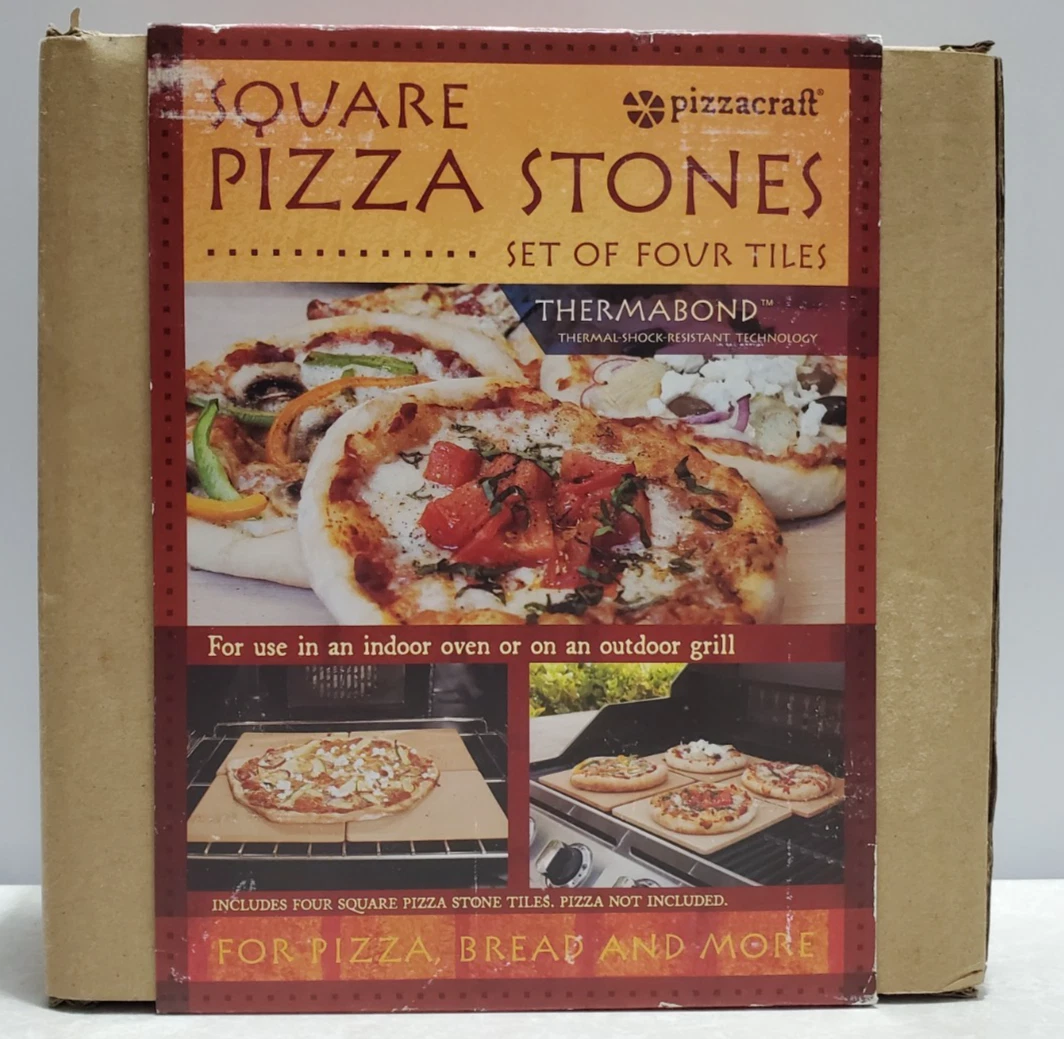 Pizzacraft ThermaBond 7.5-Inch X 7.5-Inch Square Pizza Stones - Set of 4
Opens in a new window or ta